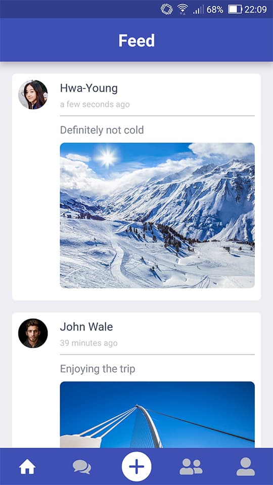 Main Tab - App Feed