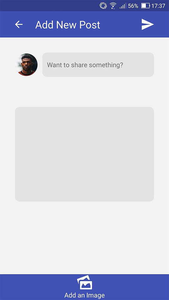 New Post Tab