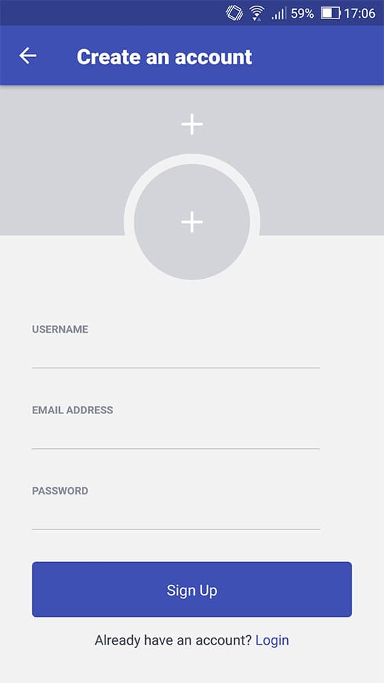 Sign-Up Section